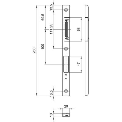 MSL BV-14421 ProfiFlex - Inox - 320x20mm - Türbeschläge MSL BV-14421 ProfiFlex - Inox - 320x20mm - Türbeschläge