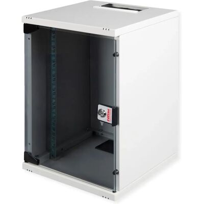 Roline Wall-mounted 9U Steel Rack Cabinet - Gray Roline Wall-mounted 9U Steel Rack Cabinet - Gray