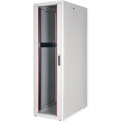 Roline 42U Grauer Netzwerkschrank - Stahl, Verriegelte Glastür Roline 42U Grauer Netzwerkschrank - Stahl, Verriegelte Glastür