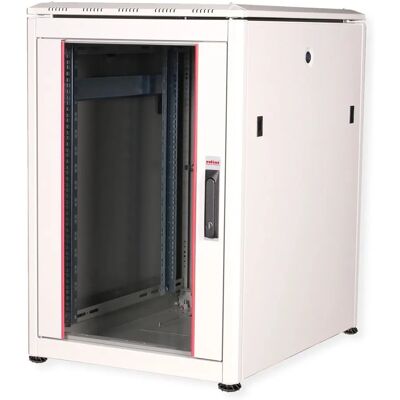 Roline 16U Rack Schrank - Stahl, Belüftete Tür, Verstellbare Füße - Netzwerkschrank Roline 16U Rack Schrank - Stahl, Belüftete Tür, Verstellbare Füße - Netzwerkschrank