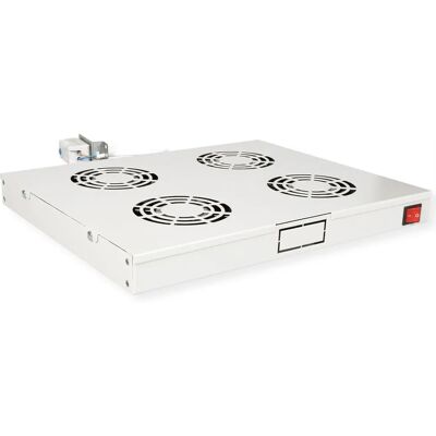 Ventilateur de refroidissement ROLINE 26.21.0107 - Module de ventilateur gris réglable 19 pouces - Publicité Ventilateur de refroidissement ROLINE 26.21.0107 - Module de ventilateur gris réglable 19 pouces - Publicité