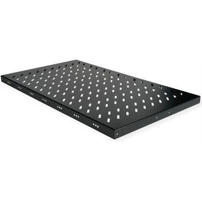 Roline 26.21.0117 Rack Shelf - Supports 50kg, Steel, Black, 1U Roline 26.21.0117 Rack Shelf - Supports 50kg, Steel, Black, 1U