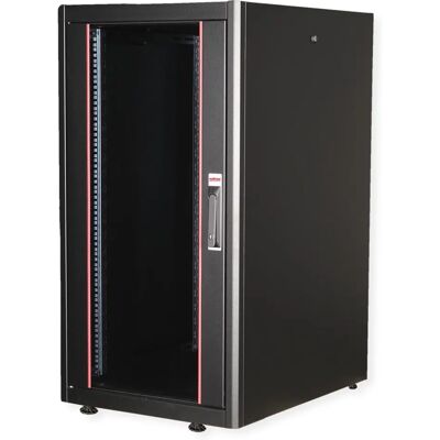 Roline 22U Rack Schrank - Stahl, Verstellbare Schienen, Glasfront Roline 22U Rack Schrank - Stahl, Verstellbare Schienen, Glasfront