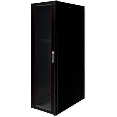 Roline Rack-Schrank 42U - Stahl, Glastür, Schwarz Roline Rack-Schrank 42U - Stahl, Glastür, Schwarz