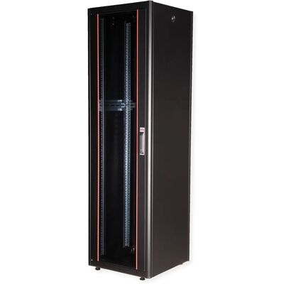 Roline 26.21.0211 Armoire rack en acier 42U - 19 Pouces - Publicité Roline 26.21.0211 Armoire rack en acier 42U - 19 Pouces - Publicité