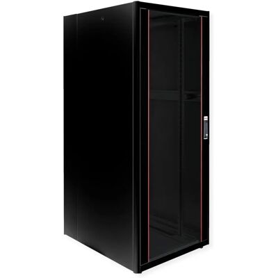 Roline 42U Rack Schrank - Stahl, Glastür, 600kg Belastung Roline 42U Rack Schrank - Stahl, Glastür, 600kg Belastung