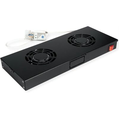 ROLINE 26.21.0271 Ventilatore di raffreddamento rack - 2 ventole, 1U, nero ROLINE 26.21.0271 Ventilatore di raffreddamento rack - 2 ventole, 1U, nero