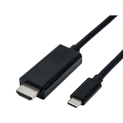ROLINE 11045843 USB-C HDMI Adapterkabel - 5m - Schwarz ROLINE 11045843 USB-C HDMI Adapterkabel - 5m - Schwarz