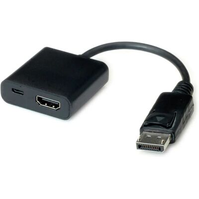 VALUE 12.99.3145 DisplayPort HDMI Adapter - 0,15m - Schwarz VALUE 12.99.3145 DisplayPort HDMI Adapter - 0,15m - Schwarz