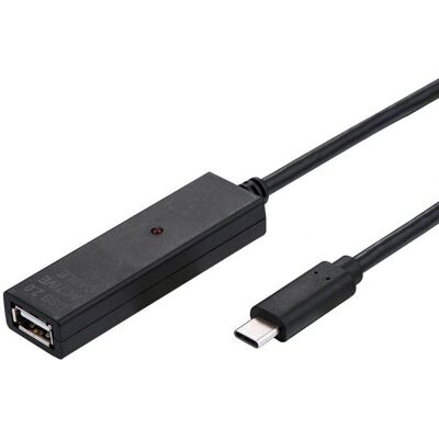 Aktywny przedłużacz USB 2.0 10m, Type C do Type A Aktywny przedłużacz USB 2.0 10m, Type C do Type A