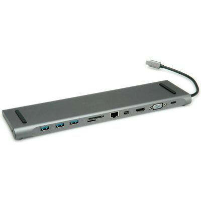 Roline 12.02.1117 Station d'accueil multiport - Supporte 4K HDMI, USB 3.0, SD, Ethernet Roline 12.02.1117 Station d'accueil multiport - Supporte 4K HDMI, USB 3.0, SD, Ethernet