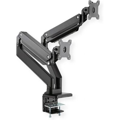 Roline 17.03.1117 monitor mount - dual arm, space-saving, black Roline 17.03.1117 monitor mount - dual arm, space-saving, black