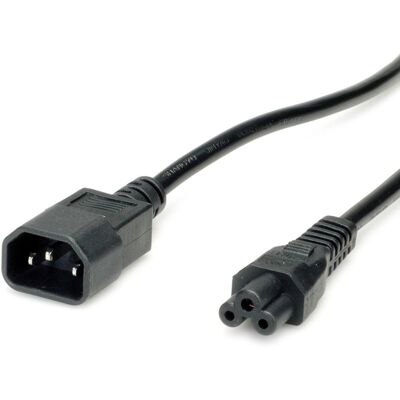 VALUE 19.99.1119 Stromkabel - Netzteil - 1,8m Schwarz - C14 auf C5 VALUE 19.99.1119 Stromkabel - Netzteil - 1,8m Schwarz - C14 auf C5