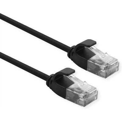 ROLINE 21.15.3957 Netzwerkkabel - 5m, Cat6a U/UTP, Schwarz ROLINE 21.15.3957 Netzwerkkabel - 5m, Cat6a U/UTP, Schwarz
