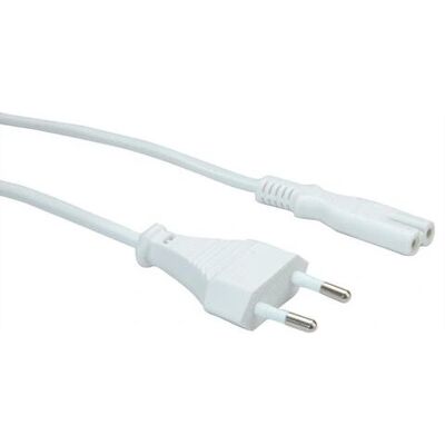 VALUE 19.99.2090 - Stromkabel - 1m Weiß CEE7/16 zu C7 VALUE 19.99.2090 - Stromkabel - 1m Weiß CEE7/16 zu C7