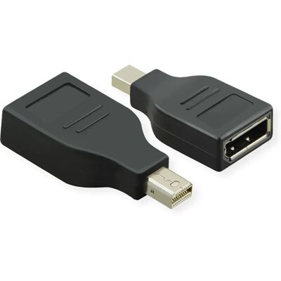 VALUE Mini DisplayPort zu DisplayPort Adapter - Schwarz VALUE Mini DisplayPort zu DisplayPort Adapter - Schwarz