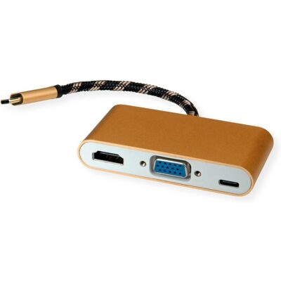 Roline 12.03.3155 Dock pour ordinateur portable - USB 3.2 Gen 1, HDMI, VGA, Blanc Roline 12.03.3155 Dock pour ordinateur portable - USB 3.2 Gen 1, HDMI, VGA, Blanc