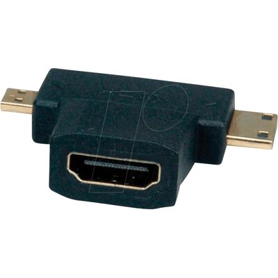 Value Adapter - HDMI auf Micro/ Mini HDMI - Schwarz Value Adapter - HDMI auf Micro/ Mini HDMI - Schwarz