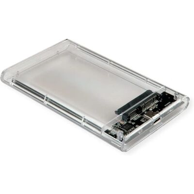 Value Externe HDD/SSD-behuizing - Transparant, USB-C Value Externe HDD/SSD-behuizing - Transparant, USB-C