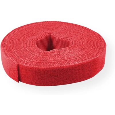 VALUE Rote Kabelbinder & Klettbänder - 25m, 10mm VALUE Rote Kabelbinder & Klettbänder - 25m, 10mm