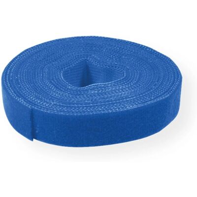 VALUE Blauer Kabelbinder - Verstellbares Klettband - 25 m VALUE Blauer Kabelbinder - Verstellbares Klettband - 25 m