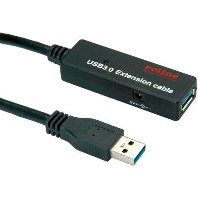 Roline USB Kabel 15m - USB 3.2 Gen 1/3.1 Gen 1 - Schwarz Roline USB Kabel 15m - USB 3.2 Gen 1/3.1 Gen 1 - Schwarz