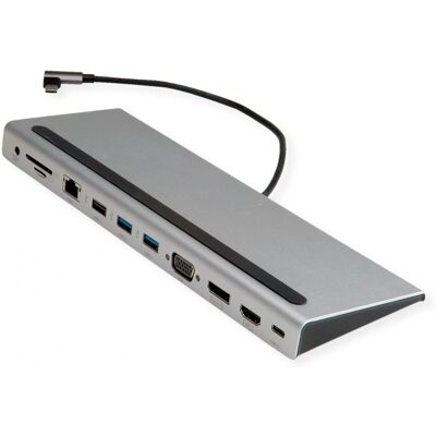 Value 12.99.1117 Graue USB-C Multiport Dockingstation Value 12.99.1117 Graue USB-C Multiport Dockingstation