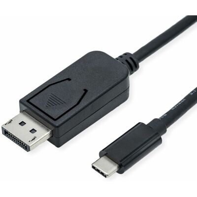 Roline Video-Kabeladapter - 1m DisplayPort USB Typ-C Schwarz Roline Video-Kabeladapter - 1m DisplayPort USB Typ-C Schwarz