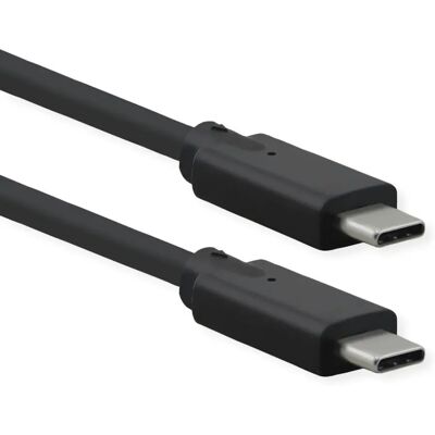 Câble USB-C Roline 20Gbps 4K - Noir 0,5m Câble USB-C Roline 20Gbps 4K - Noir 0,5m