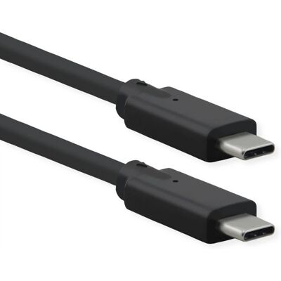 Câble USB-C ROLINE - 1m, USB 3.2 Gen 2, Noir Câble USB-C ROLINE - 1m, USB 3.2 Gen 2, Noir
