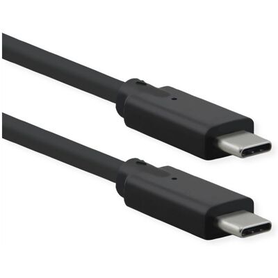 Roline USB C Kabel 20Gbps 1.5m Sort - USB Kabel Roline USB C Kabel 20Gbps 1.5m Sort - USB Kabel