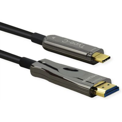 Roline USB-C HDMI Video-Adapterkabel - 30m - Schwarz Roline USB-C HDMI Video-Adapterkabel - 30m - Schwarz
