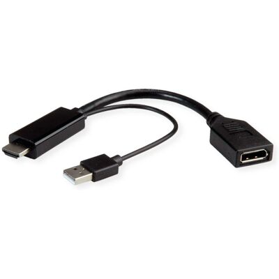 ROLINE 12.03.3147 Videokabeladapter - Sort - 0,15m ROLINE 12.03.3147 Videokabeladapter - Sort - 0,15m