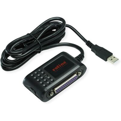 Roline 12.02.1017 USB Serial & Parallel Adapter - Cable Adapter Roline 12.02.1017 USB Serial & Parallel Adapter - Cable Adapter