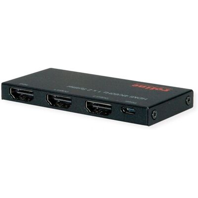 Roline HDMI Video-Splitter 2fach UltraSlim 4K60Hz - Switch Box Roline HDMI Video-Splitter 2fach UltraSlim 4K60Hz - Switch Box