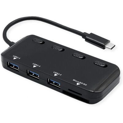 Roline 14.02.5059 Laptop Dokkoló - USB-C, MicroSD, 3 Port Roline 14.02.5059 Laptop Dokkoló - USB-C, MicroSD, 3 Port
