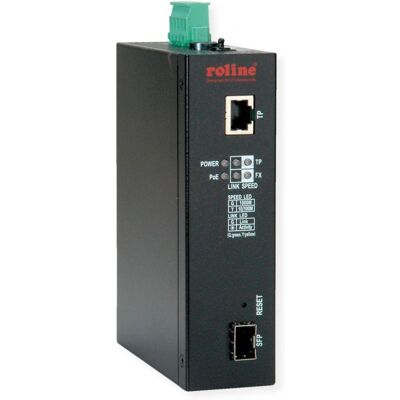 Convertisseur réseau Roline 21.13.1135 - Noir - Gigabit Ethernet - Publicité Convertisseur réseau Roline 21.13.1135 - Noir - Gigabit Ethernet - Publicité