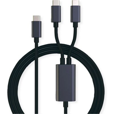 Câble USB Roline - 1,85 m USB-C 2x USB-C - Noir - USB 2.0 Câble USB Roline - 1,85 m USB-C 2x USB-C - Noir - USB 2.0