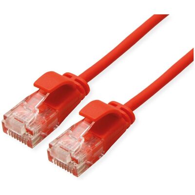 Câble ROLINE Rouge 3m Cat6a U/UTP Câble ROLINE Rouge 3m Cat6a U/UTP