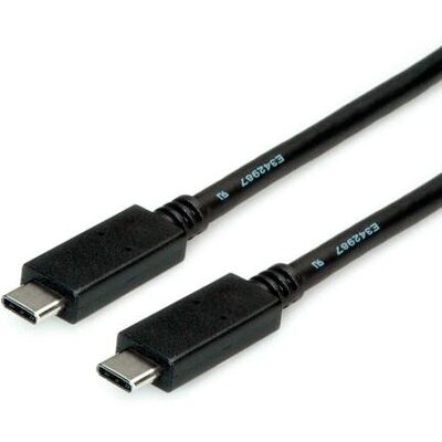ROLINE USB C Cable - 2m Black USB 3.2 Gen 2 (3.1 Gen 2) ROLINE USB C Cable - 2m Black USB 3.2 Gen 2 (3.1 Gen 2)