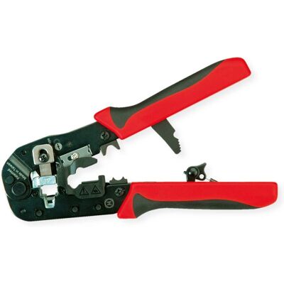 VALUE Cable Crimper - Adjustable for RJ45, Durable Metal, Locking - Cable Crimper VALUE Cable Crimper - Adjustable for RJ45, Durable Metal, Locking - Cable Crimper