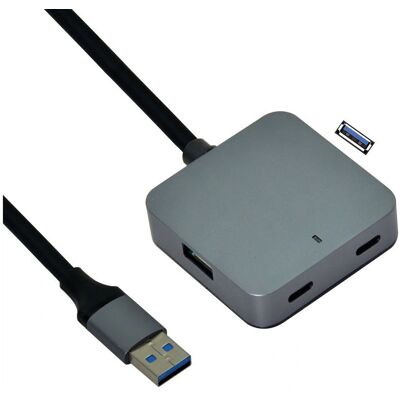 VALUE 12.99.1124 Hub USB - 4 Porte, Cavo 5m, Nero VALUE 12.99.1124 Hub USB - 4 Porte, Cavo 5m, Nero