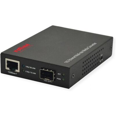 Roline 21.13.1133 Convertisseur Réseau - 10 Gbps - Noir Roline 21.13.1133 Convertisseur Réseau - 10 Gbps - Noir