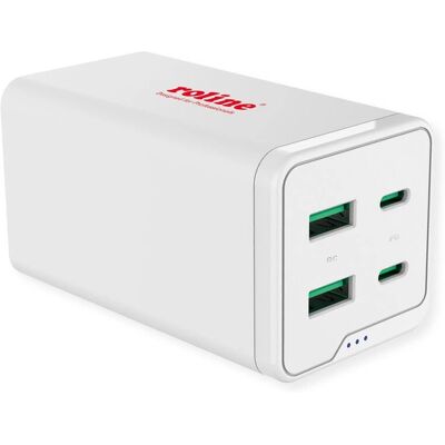 Încărcător USB Roline 19.11.1056 - 120W, 4 Porturi, Alb - Adaptor de Alimentare USB Încărcător USB Roline 19.11.1056 - 120W, 4 Porturi, Alb - Adaptor de Alimentare USB
