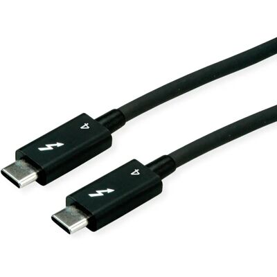 Roline Cable USB C - 1m, Thunderbolt 4, Negro Roline Cable USB C - 1m, Thunderbolt 4, Negro