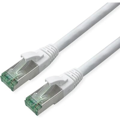 Câble réseau Cat6a S/FTP Roline Blanc - 0,5m Câble réseau Cat6a S/FTP Roline Blanc - 0,5m