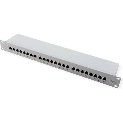 VALUE 19''-Patchpanel - 24-Port, geschirmt, Grau - Netzwerkkabelabdeckung VALUE 19''-Patchpanel - 24-Port, geschirmt, Grau - Netzwerkkabelabdeckung