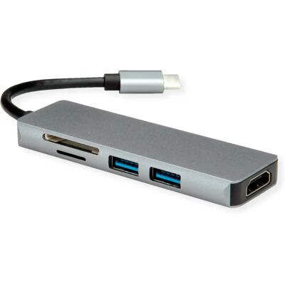 Roline Dockingstation - USB-C, 4K HDMI, 3 Ports, Hub Roline Dockingstation - USB-C, 4K HDMI, 3 Ports, Hub