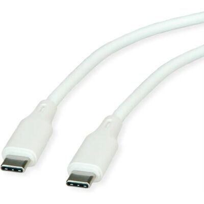 Cable USB C ROLINE - 1m - Blanco - USB 2.0 Cable USB C ROLINE - 1m - Blanco - USB 2.0