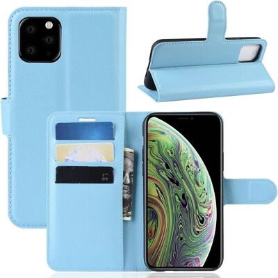Custodia in pelle Cover-Discount con portacarte - iPhone 11 Pro - Blu Custodia in pelle Cover-Discount con portacarte - iPhone 11 Pro - Blu